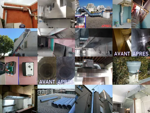 Nettoyage maintenance réparation ventilation professionnelle collective industrielle