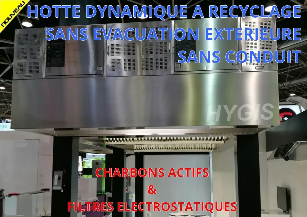 hotte professionnelle sans extraction et sans conduit - hotte HSE