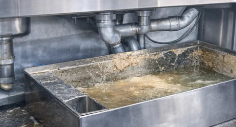 bac a graisse sous plonge inox