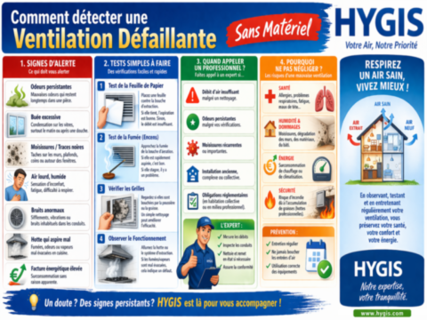 Comment détecter une ventilation défaillante sans matériel (guide complet HYGIS)