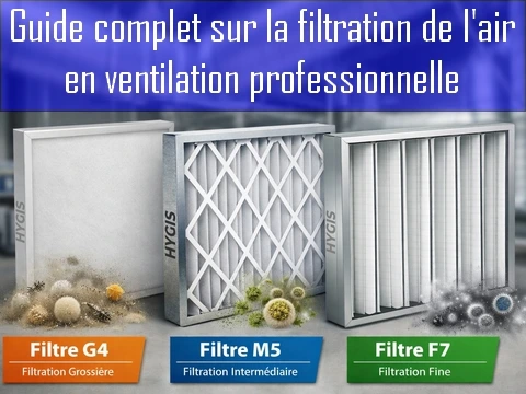 Filtre G4 F7 M5 ventilation professionnelle | HYGIS