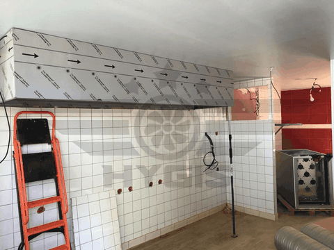 installation et pose d'un moteur extraction hotte ventilation hygis