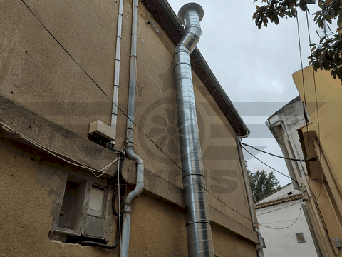 installation conduit extraction hotte de cuisine hérault 34